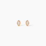 Boucles D'Oreilles Puces Steffie Plaqu&eacute; Or Jaune Oxyde De Zirconium - Puces Femme | Marc Orian