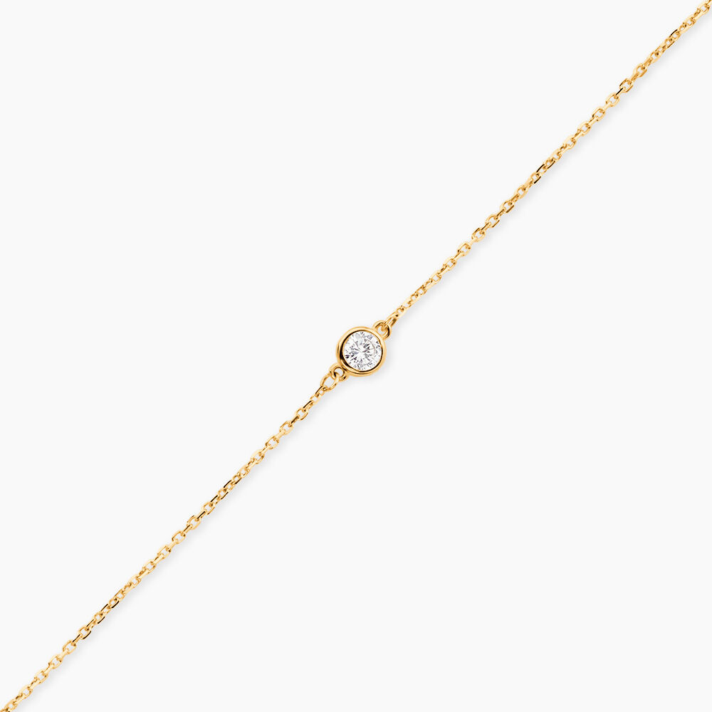Bracelet Barabal Or Jaune Oxyde De Zirconium - Bracelets cha&icirc;nes Femme | Marc Orian