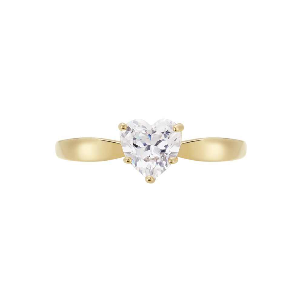 Bague Minos Plaqué Or Oxyde De Zirconium - Solitaires Femme | Marc Orian