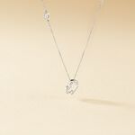 Collier Coeur Ktl Or Blanc Diamant - Colliers avec pierres Femme | Marc Orian