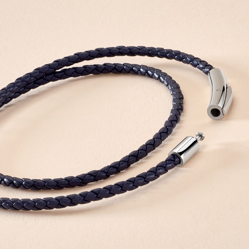 Bracelet Calvino Acier Blanc - Bracelets cuir Homme | Marc Orian