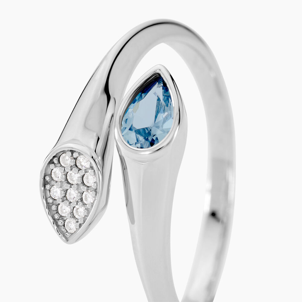 Bague Duchesse Argent Blanc Oxyde De Zirconium - Bijoux fantaisie Femme | Marc Orian