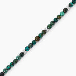 Bracelet Jourdan Acier Blanc Turquoise - Bracelets cha&icirc;nes Homme | Marc Orian