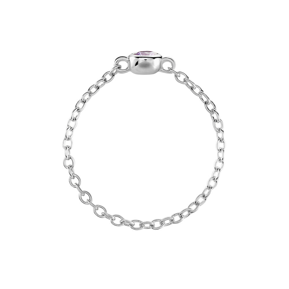 Bague Rio Argent Blanc Oxyde De Zirconium - Solitaires Femme | Marc Orian