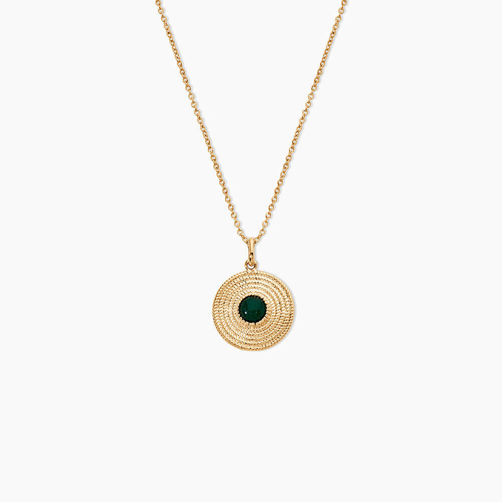 Collier Ilia Plaqu&eacute; Or Jaune Verre - Colliers avec pierres Femme | Marc Orian