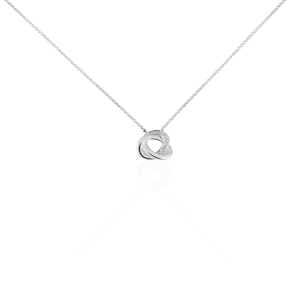 Collier Mastrona Or Blanc Diamant - Colliers avec pierres Femme | Marc Orian