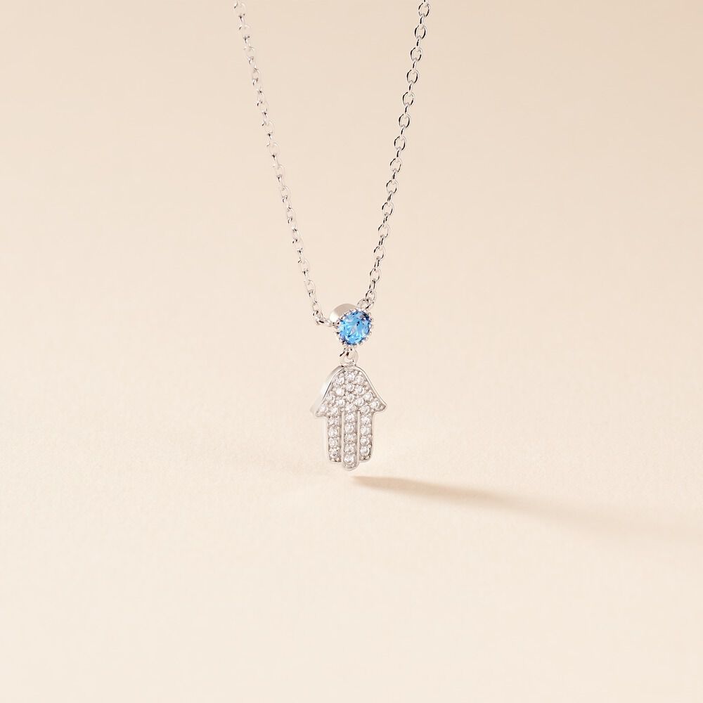 Collier Fidelma Argent Blanc Spinelle Oxyde De Zirconium - Colliers avec pierres Femme | Marc Orian