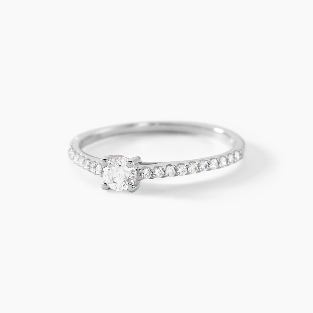 Bague Solitaire Or Blanc Nyala Diamants - Parures de mariage Femme | Marc Orian