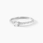 Bague Solitaire Or Blanc Nyala Diamants - Parures de mariage Femme | Marc Orian