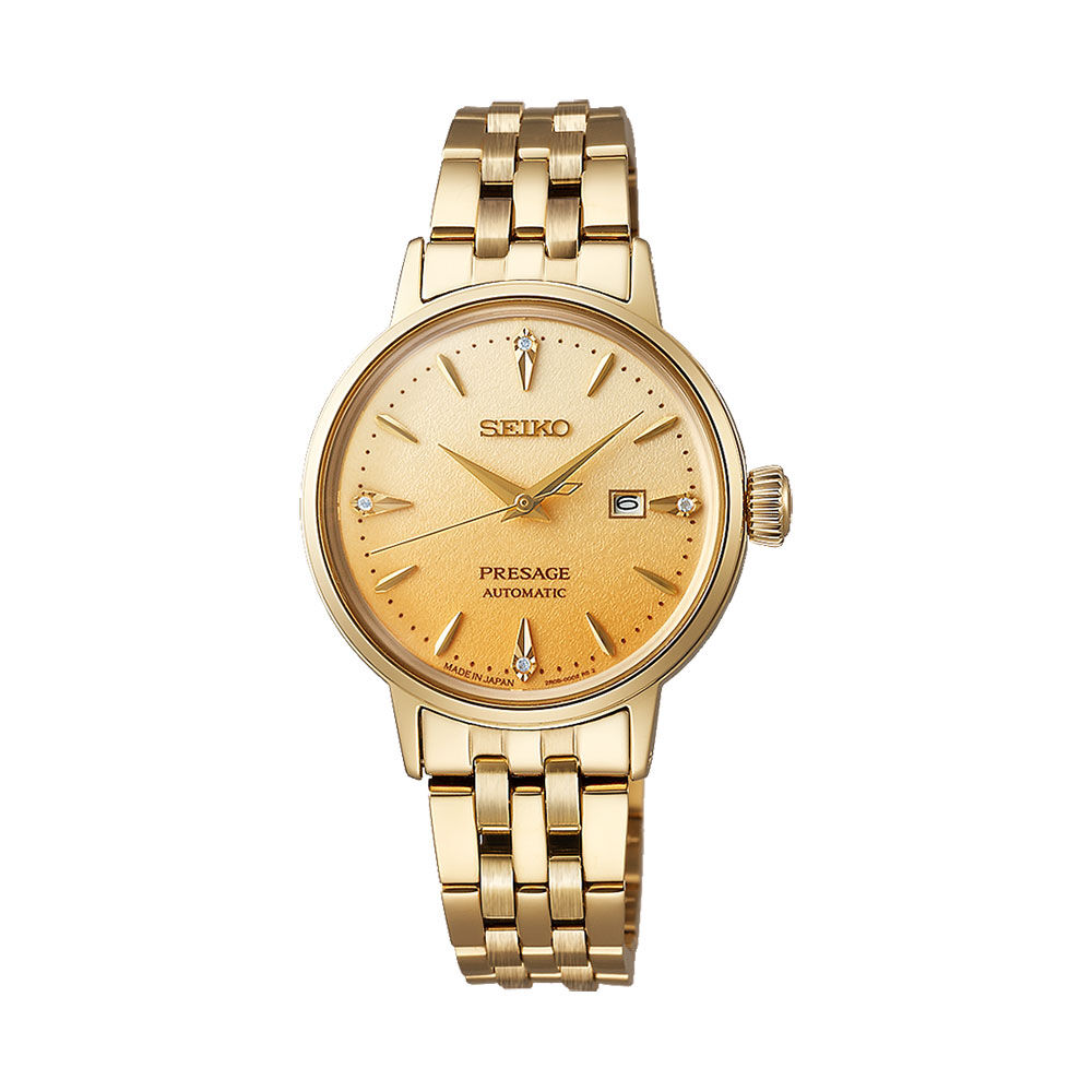 Montre Seiko Presage Cocktail Dor&eacute; - Montres automatiques Femme | Marc Orian