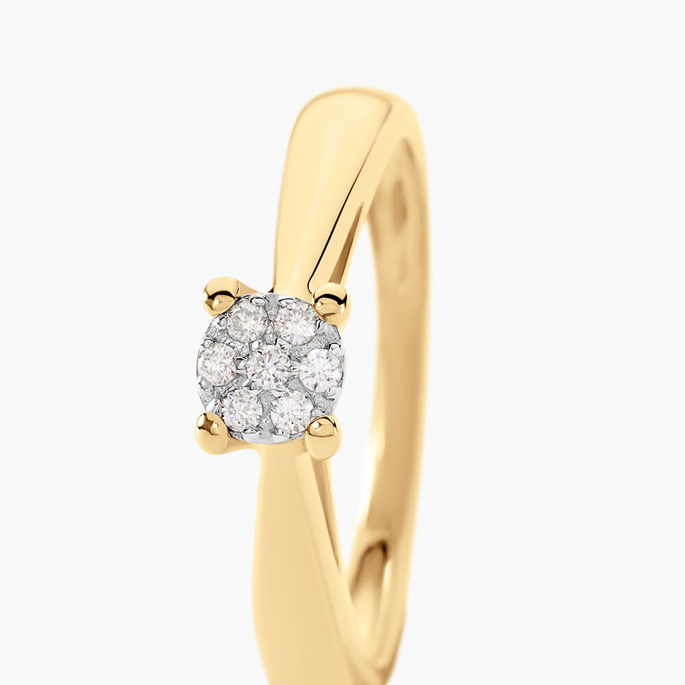 Bague Solitaire Artemis Or Jaune Diamant - Parures de mariage Femme | Marc Orian