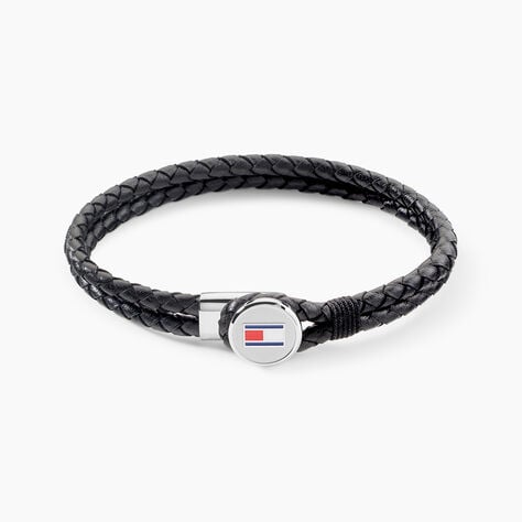Bracelet Tommy Hilfiger Bruce Cuir De Veau Noir - Bracelets cuir Homme | Marc Orian