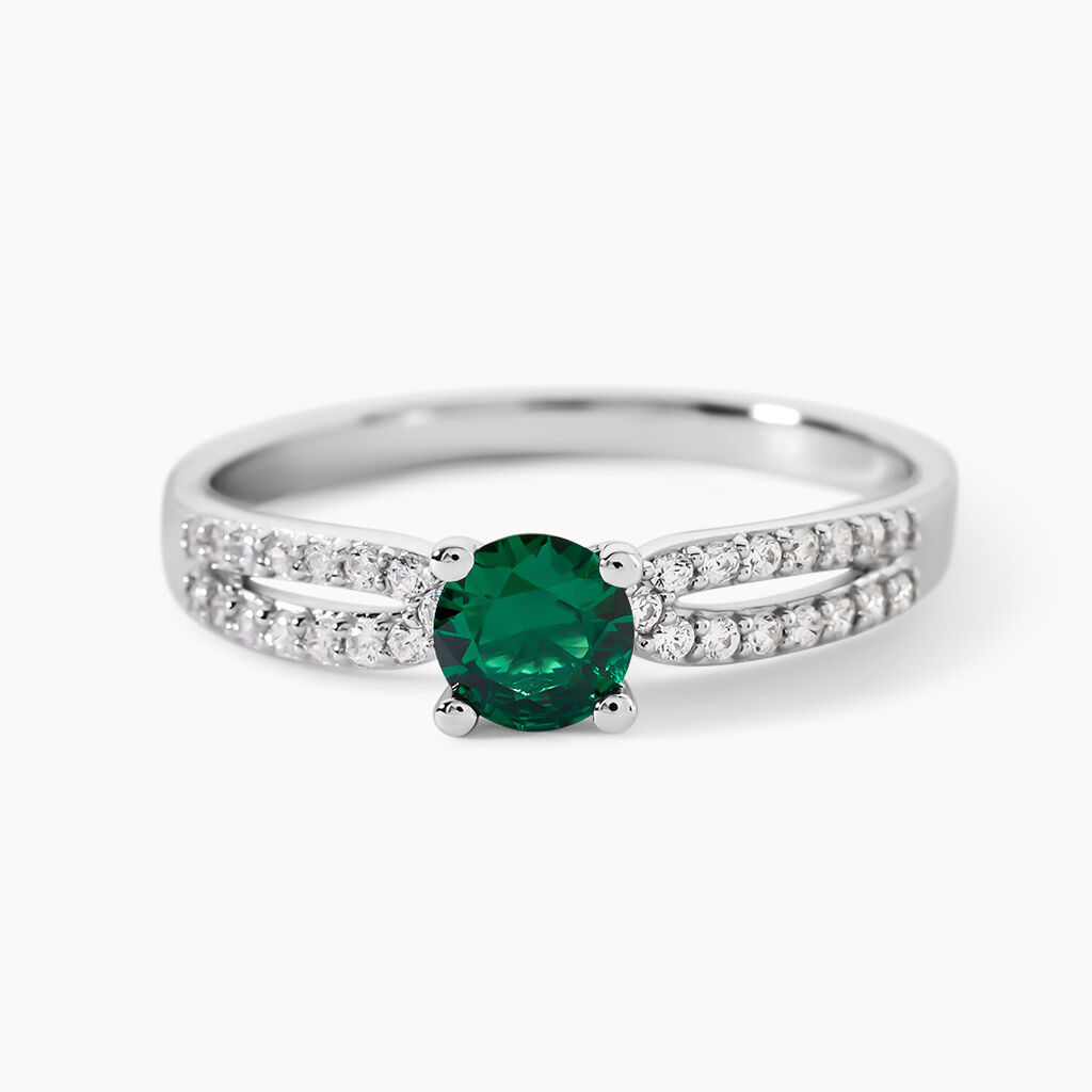 Bague Solitea Argent Blanc Oxyde De Zirconium - Bijoux fantaisie Femme | Marc Orian