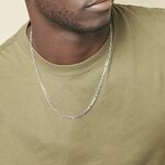 Collier Vivian Argent Blanc - Chaines Homme | Marc Orian