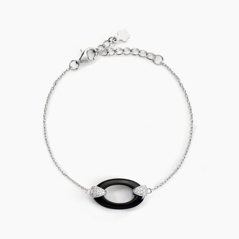 Bracelet Peer Argent Blanc Oxyde De Zirconium - Bracelets fantaisie Femme | Marc Orian