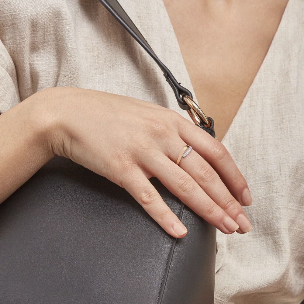 Bague Vero Or Jaune Oxyde De Zirconium - Bagues avec pierre Femme | Marc Orian