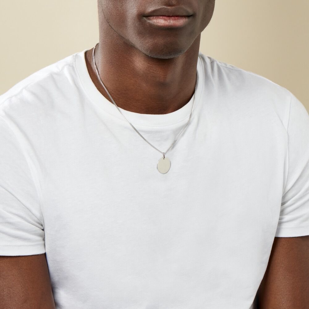 Pendentif Elisandre Argent Blanc - Bijoux personnalisés Homme | Marc Orian