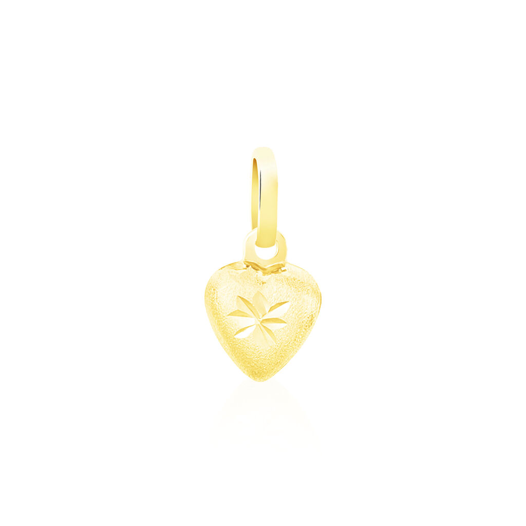 Pendentif Eudocie Coeur Mat Et Brillant Or Jaune - Pendentifs Famille | Marc Orian