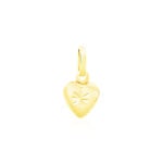 Pendentif Eudocie Coeur Mat Et Brillant Or Jaune - Pendentifs Famille | Marc Orian