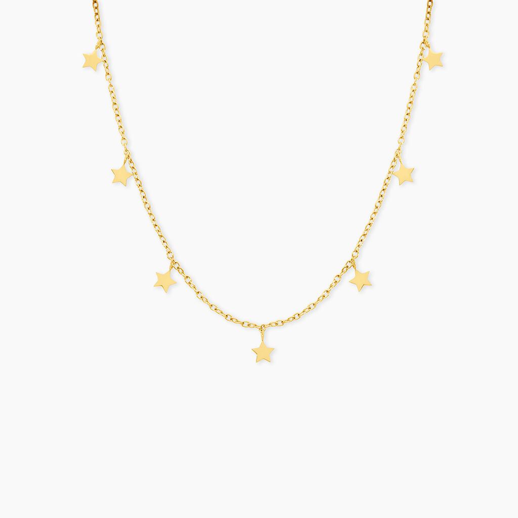 Collier Eva Acier Jaune - Colliers fantaisie Femme | Marc Orian
