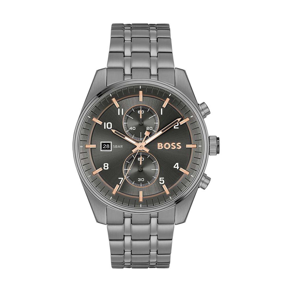 Montre Boss Skytraveller Gris - Montres étanches Homme | Marc Orian