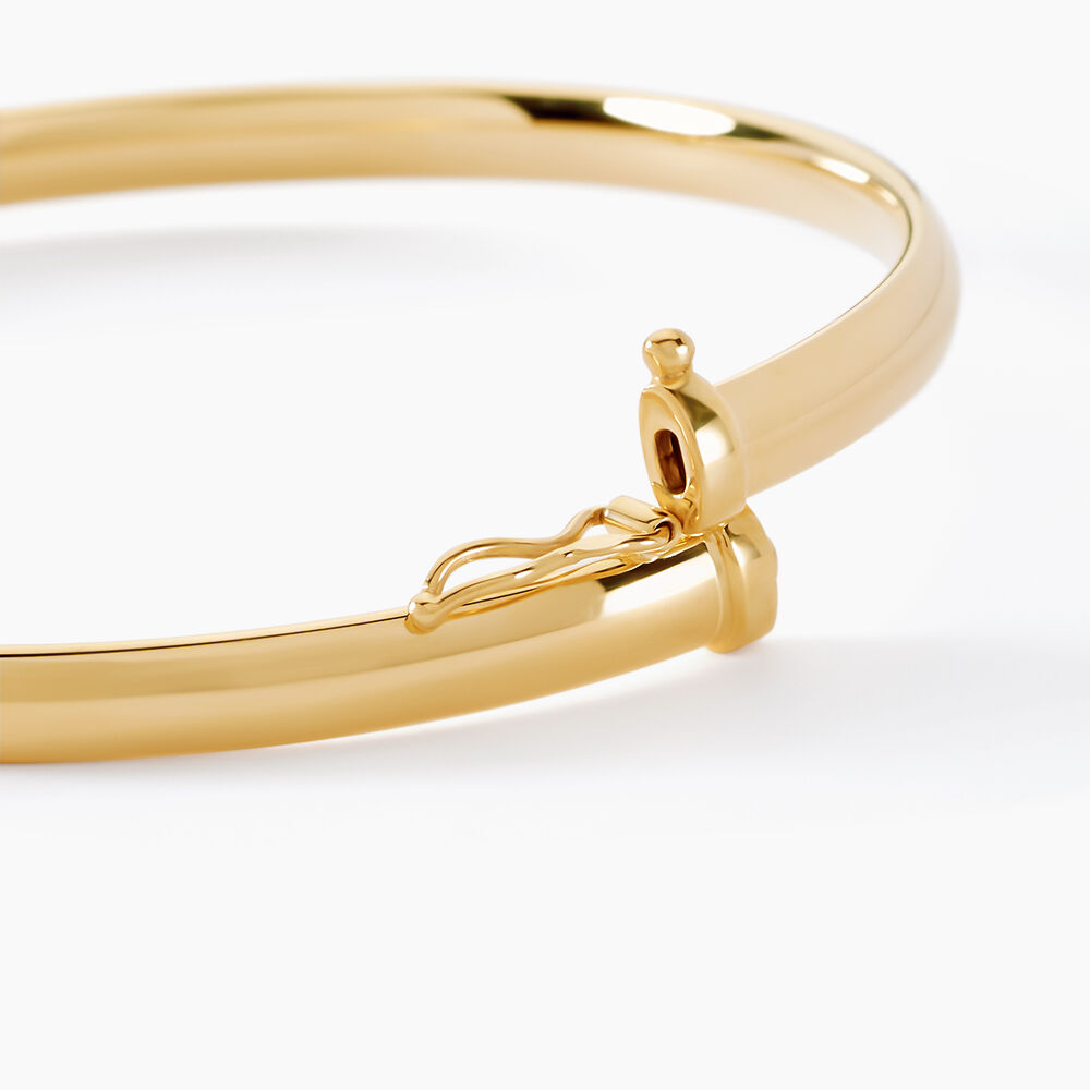 Bracelet Jonc Cynthia Fil Plat Lisse Or Jaune - Bracelets joncs Femme | Marc Orian