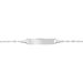 Bracelet Identité Gaspardine Maille Forçat Or Blanc - Gourmettes Enfant | Marc Orian