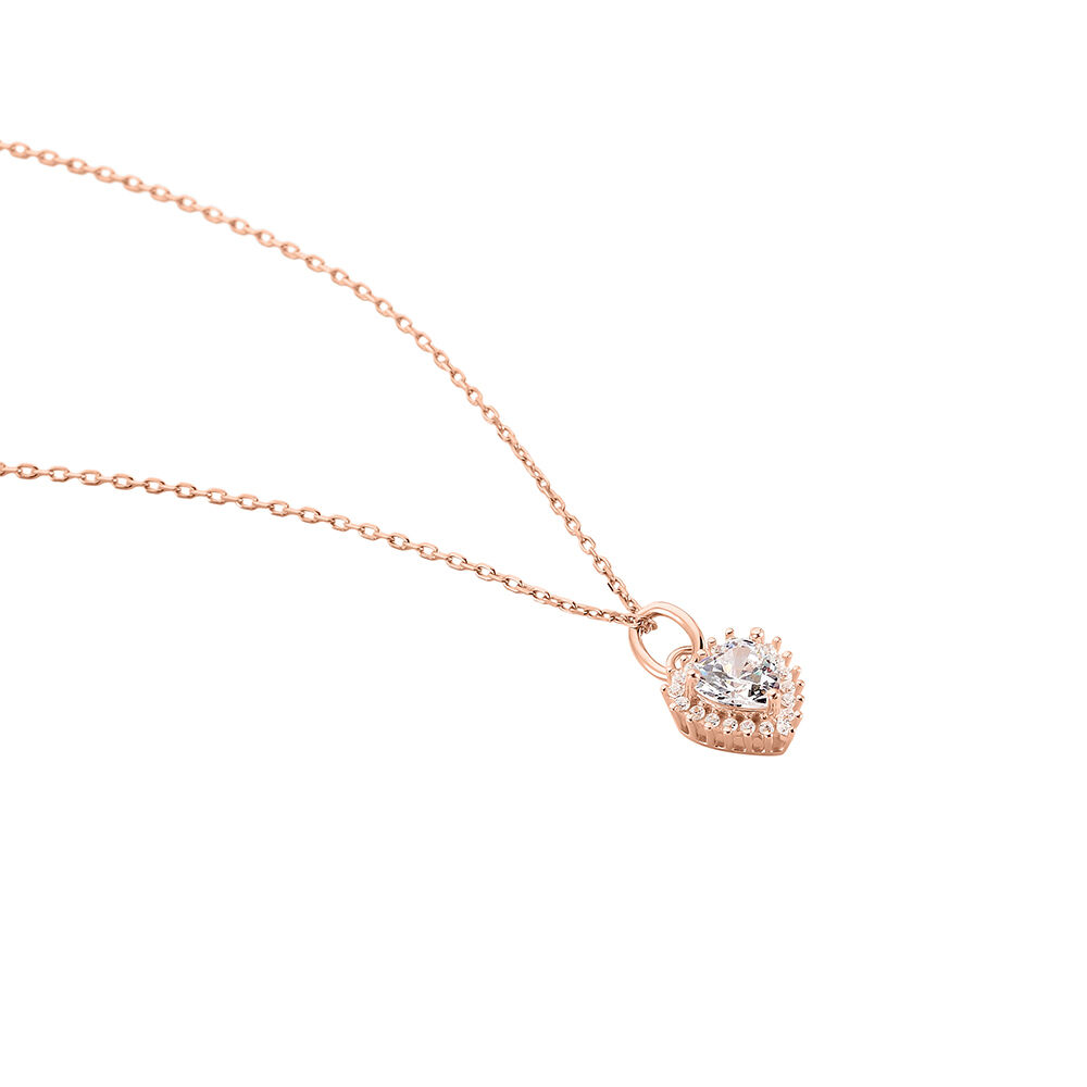 Collier Calvi Argent Rose Oxyde De Zirconium - Colliers avec pierres Femme | Marc Orian