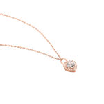Collier Calvi Argent Rose Oxyde De Zirconium - Colliers avec pierres Femme | Marc Orian
