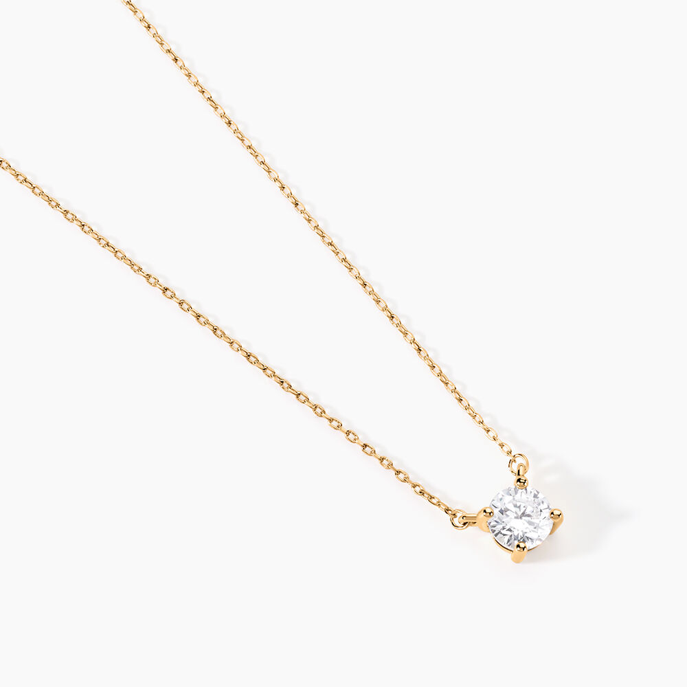 Collier Nilay Plaque Or Doré Oxyde De Zirconium - Colliers avec pierres Femme | Marc Orian