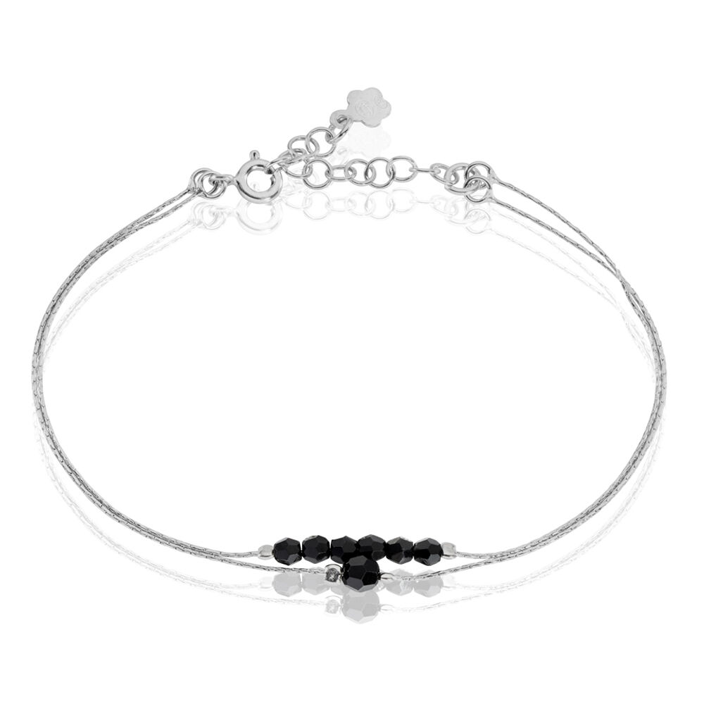 Bracelet Elisane Argent Blanc Pierre De Synthese - Bracelets chaînes Femme | Marc Orian