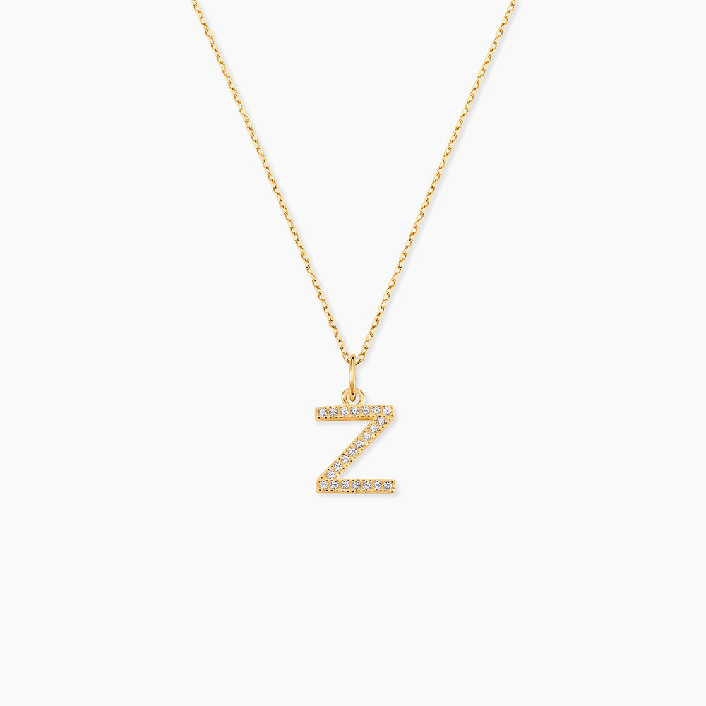 Pendentif Lettre Z Or Jaune Oxyde - Pendentifs Famille | Marc Orian