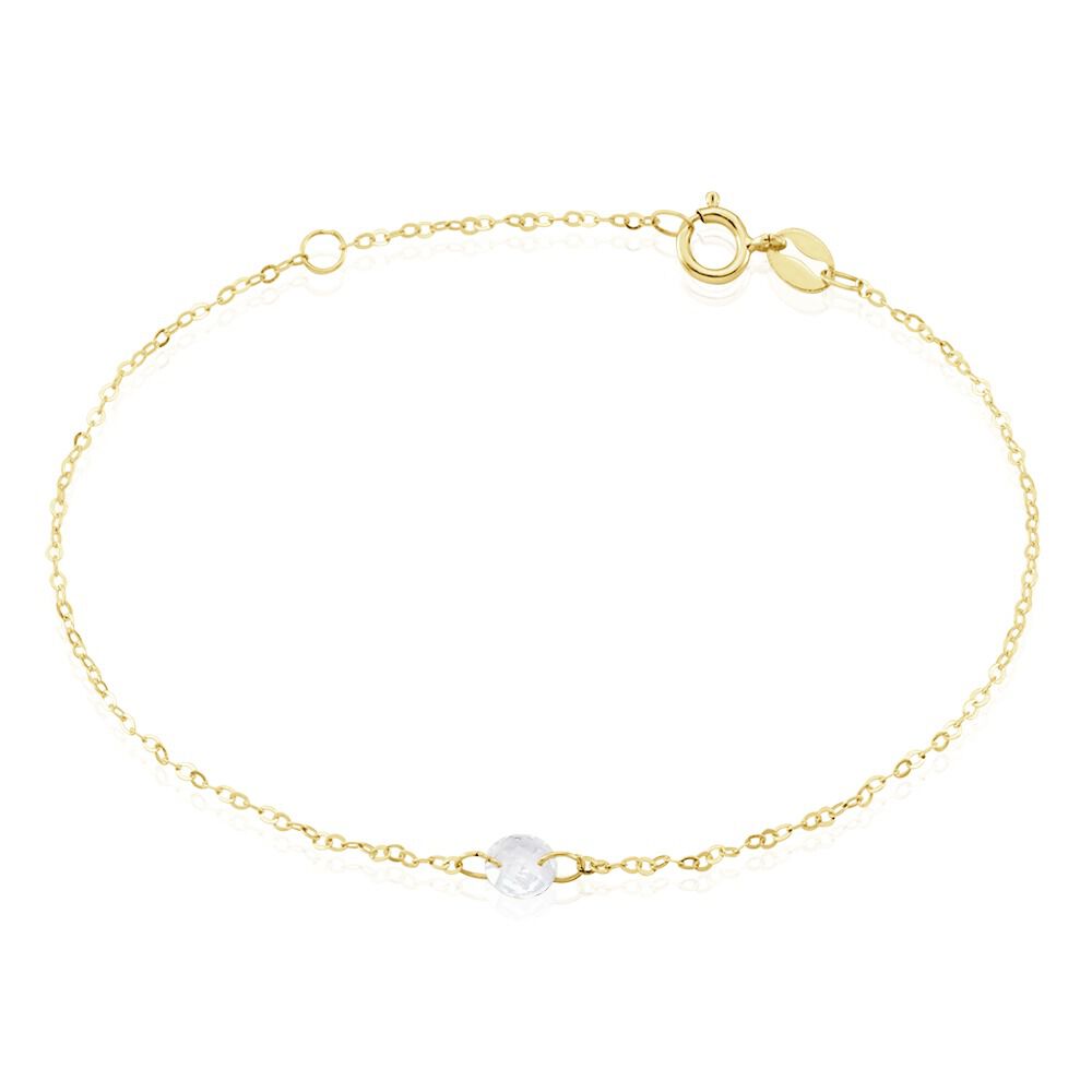 Bracelet Or Jaune Emilee Oxyde De Zirconium - Bracelets chaînes Enfant | Marc Orian