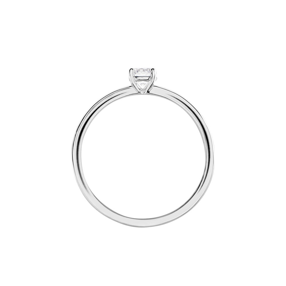 Bague Solitaire Stella Argent Blanc Oxyde De Zirconium - Bijoux fantaisie Femme | Marc Orian