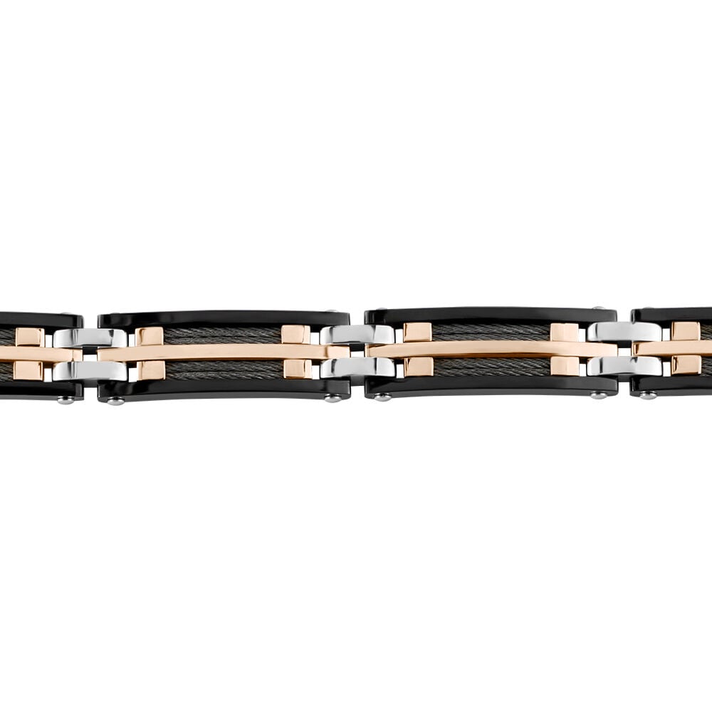 Bracelet Jourdan Priam Acier Bicolore - Fête des pères Homme | Marc Orian