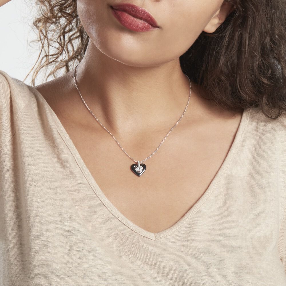 Collier Clarah Argent Blanc Céramique Et Oxyde De Zirconium - Colliers avec pierres Femme | Marc Orian