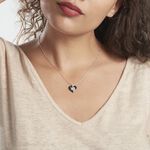 Collier Clarah Argent Blanc C&eacute;ramique Et Oxyde De Zirconium - Colliers avec pierres Femme | Marc Orian