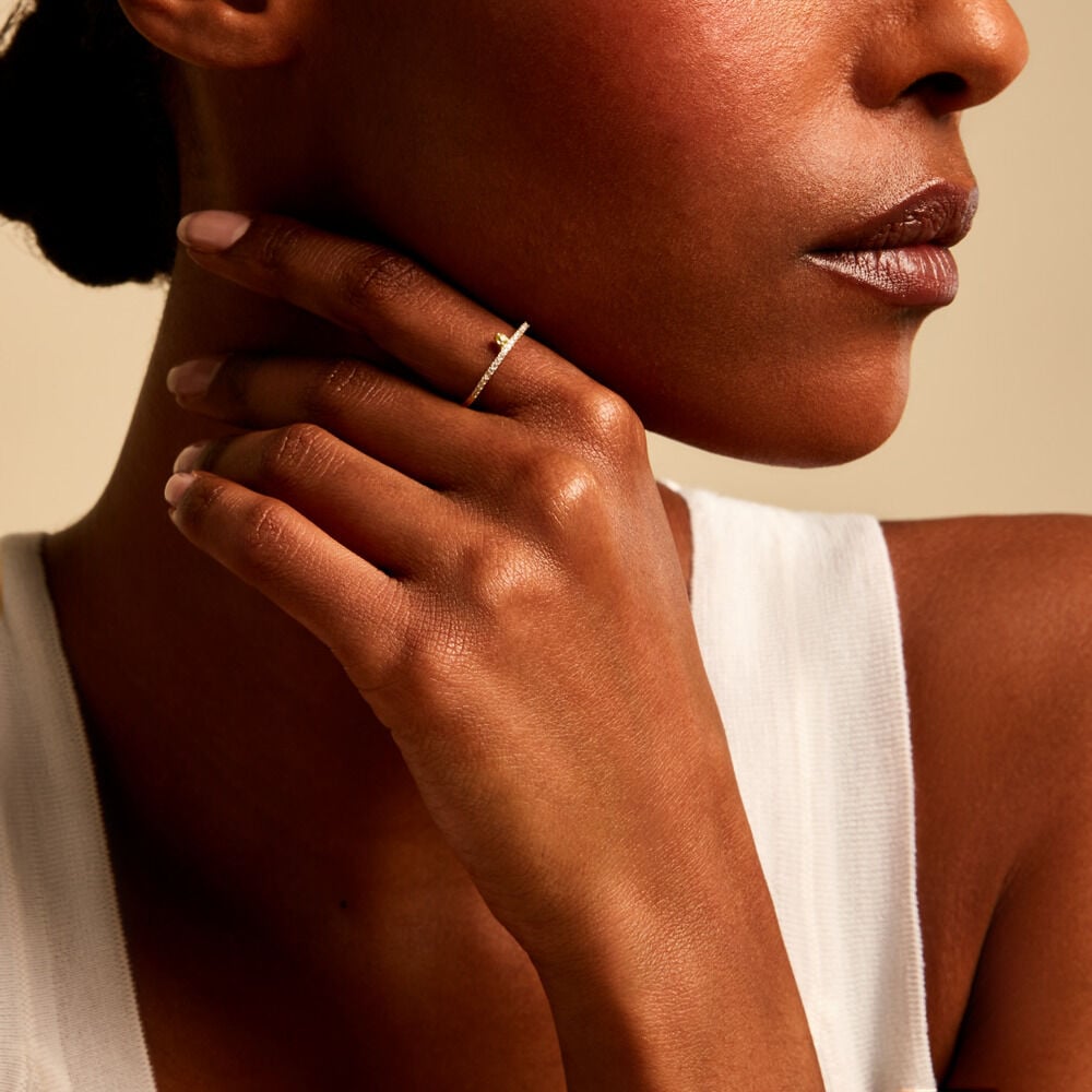 Bague Poem Argent Jaune P&eacute;ridot Oxyde De Zirconium - Bijoux fantaisie Femme | Marc Orian