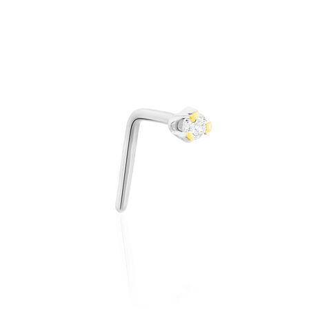 Piercing De Nez Demetrie Or Blanc Diamant - Piercing Nez Famille | Marc Orian