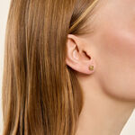 Boucles D'Oreilles Puces Gennaro Argent Dor&eacute; A L'Or 750/1000 - Puces Femme | Marc Orian
