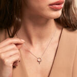 Collier Dhyana Argent Blanc - Colliers fantaisie Femme | Marc Orian