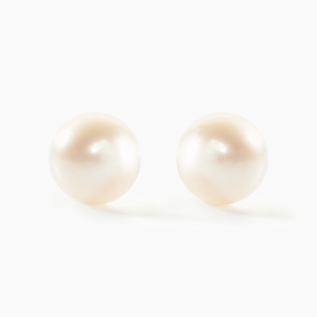 Boucles D'oreilles Puces Suki Or Jaune Perle De Culture - Clous d'oreilles Femme | Marc Orian