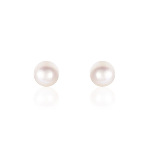 Boucles D'oreilles Puces Suki Or Jaune Perle De Culture - Clous d'oreilles Femme | Marc Orian