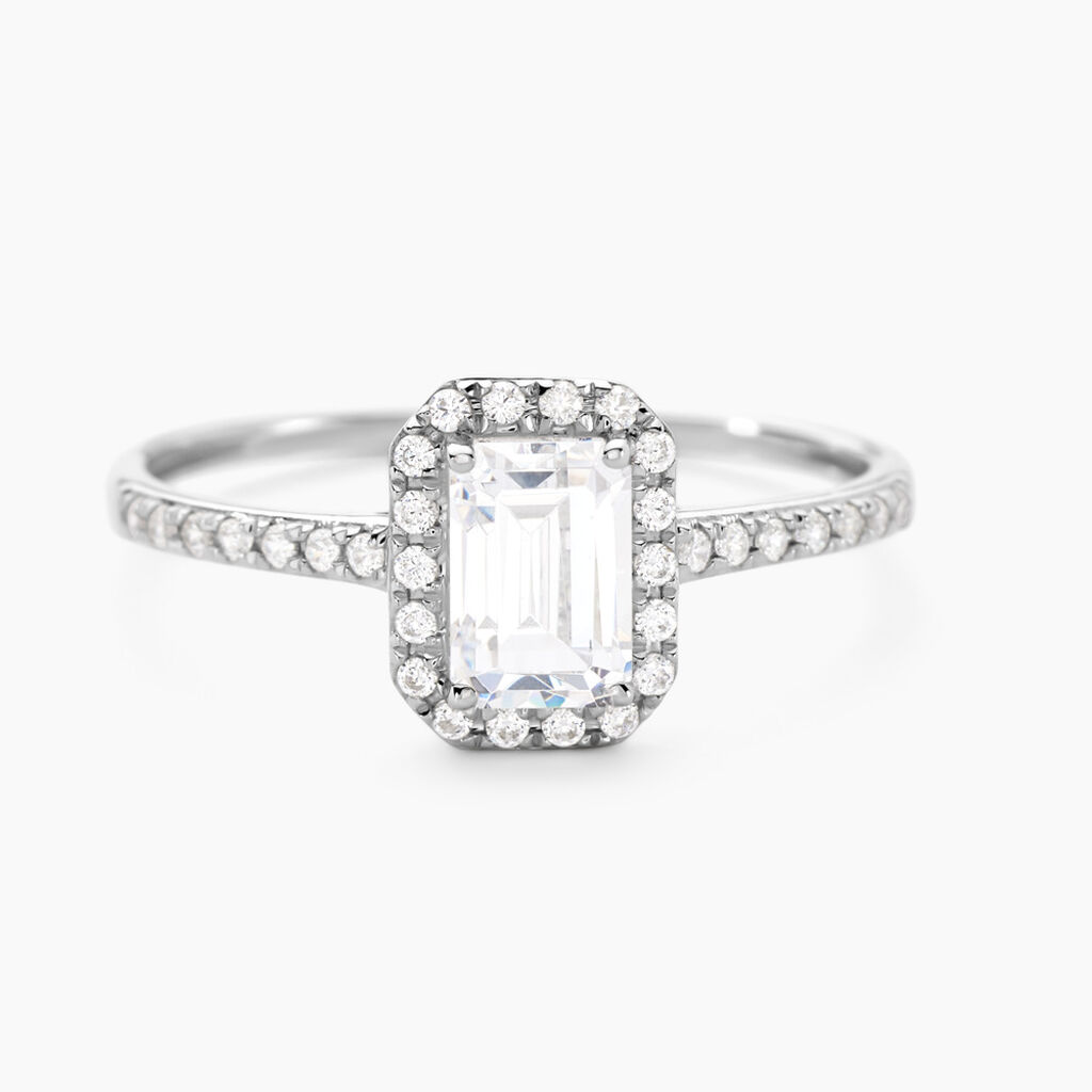 Solitaire Gwenyth Or Blanc Oxyde De Zirconium - Solitaires Femme | Marc Orian