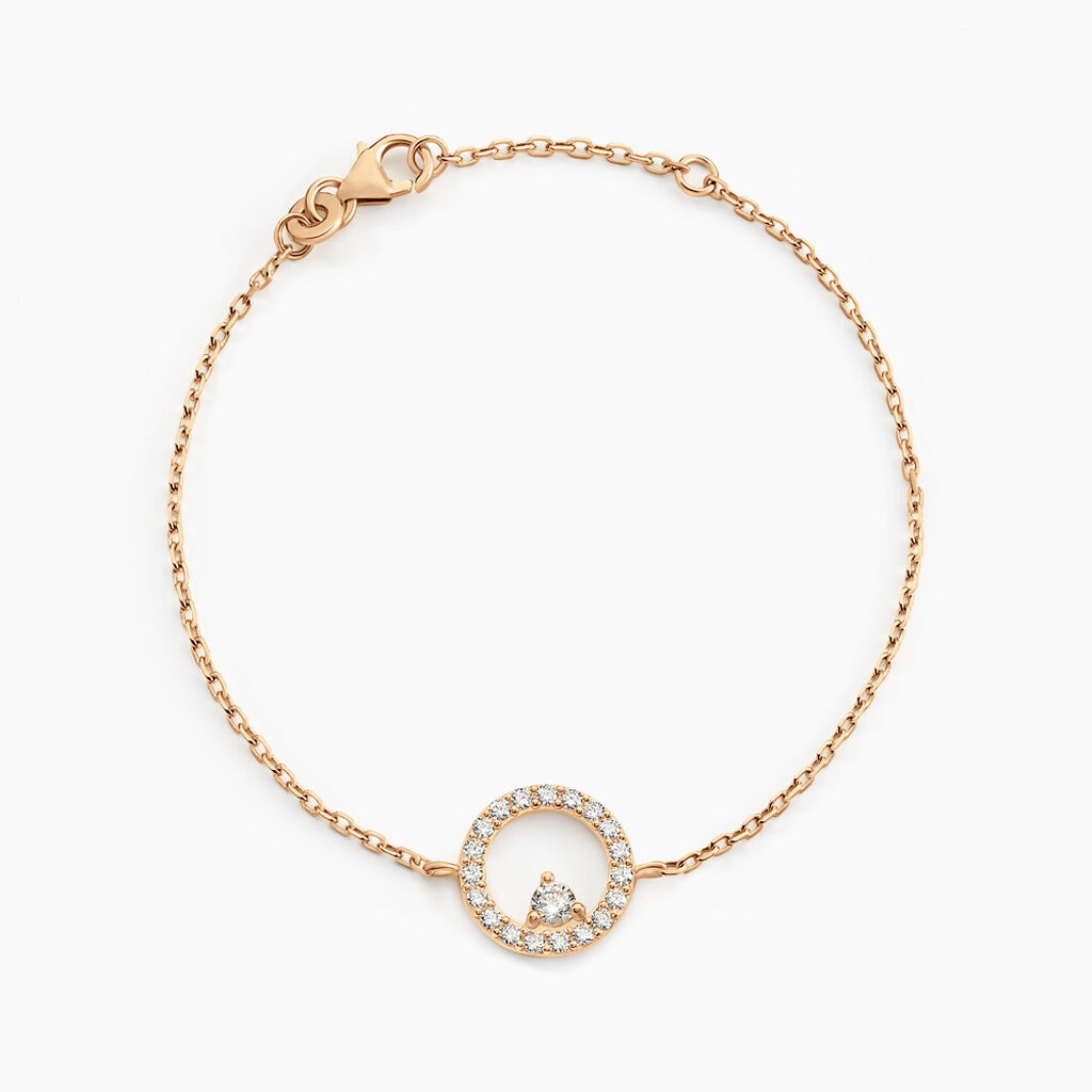 Bracelet Lila Plaqu&eacute; Or Jaune Oxyde De Zirconium - Bracelets fantaisie Femme | Marc Orian