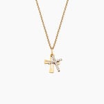 Pendentif Canice Argent Dor&eacute; A L'Or 750/1000 Oxyde De Zirconium - Pendentifs Femme | Marc Orian