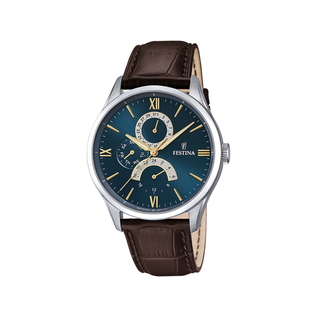 Montre Festina Multifonctions 43-2 Bleu - Montres étanches Homme | Marc Orian