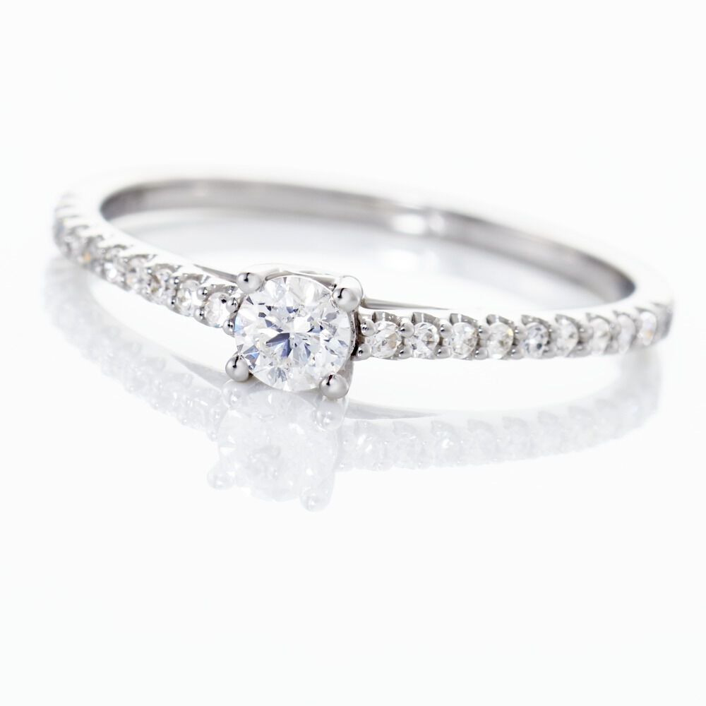 Bague Solitaire Or Blanc Nyala Diamants - Solitaires Femme | Marc Orian