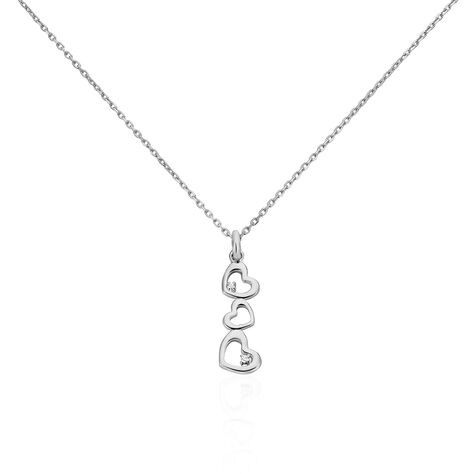 Collier Yolaine Argent Blanc Oxyde De Zirconium - Colliers avec pierres Femme | Marc Orian
