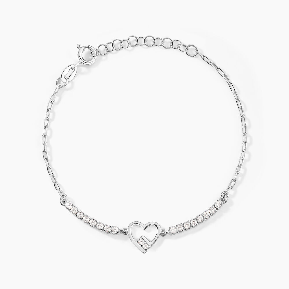 Bracelet Syliana Argent Blanc Oxyde De Zirconium - Bracelets fantaisie Femme | Marc Orian